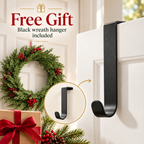 Free black wreath hanger included with the wreath