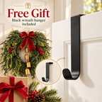 Free gift: black wreath hanger included